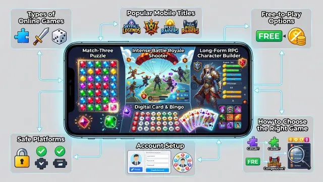 Online Games Guide: Types, Popular Mobile Titles, Free-to-Play Options, Safe Platforms, Account Setup, and How to Choose the Right Game